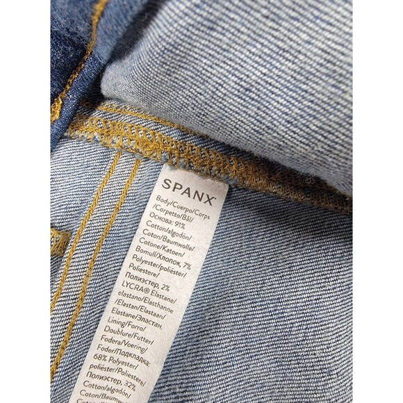 Spanx Jeans Womens XL 35x32 Boot High Rise Medium Pull On Stretch Modern Western - Picture 13 of 15